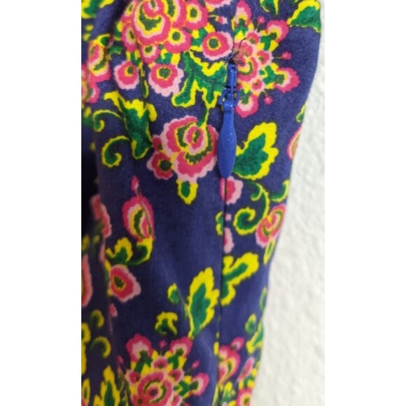 BODEN Women's Purple Floral Puff Sleeve Dress Size 8 Long Multicolor EXCELLENT! - Picture 11 of 11